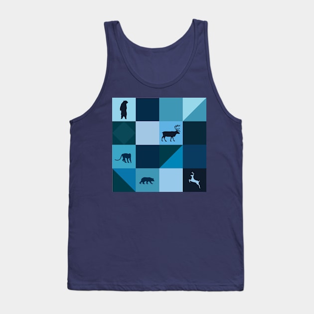 Wildly Geometric Tank Top by modernistdesign